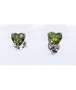 Heart Shaped Peridot Earrings and Necklace Set 2 - $186.23 MXN+