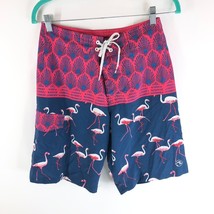 Ocean Current Men&#39;s Board Swim Shorts Flamingo Pattern Drawstring Pink B... - £7.61 GBP