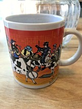 Musical Cows Mug Cup Bluegrass Cowtown Band Sherwood Brands 2003 Vintage VGPC - £9.28 GBP