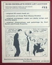 Russ Cochran&#39;s Comic Art Auction Catalog #12 (1982) Comic Book Art Fanzine Vg+ - £15.52 GBP