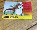 Playmates Primal Rage Talon REGULAR FILECARD Trading Card Dinosaur KG JD - $9.90