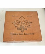 New Orleans Cigar Factory Let the Good Times Roll EMPTY Cigar Box - $7.06 CAD