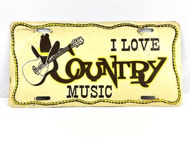 I Love Country Music License Plate Nashville 12&quot; x 6&quot; - £25.11 GBP