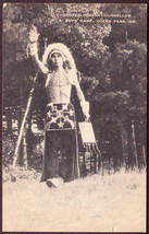 Cherokee Indian Counselor B&amp;W Postcard 1945 - Boys Camp, Ocean Park Maine - £9.67 GBP