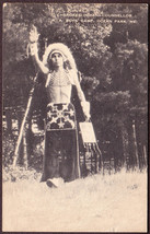 Cherokee Indian Counselor B&amp;W Postcard 1945 - Boys Camp, Ocean Park Maine - £9.16 GBP