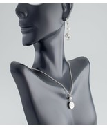 Tiffany &amp; Co. Sterling Silver Nature Rose Pendant and Earring Set Nice - £548.39 GBP