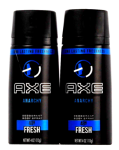 2 Count Axe 4 Oz Anarchy Fresh Deodorant Body Spray Long Lasting Freshness - $23.99