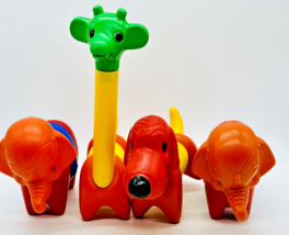 Tupperware Zoo It Yourself Animals Dog Giraffe Elephant 19 piece Incomplete 70s - $23.36