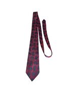 Vintage Rhodia Acetate Neck Tie Red Navy Paisley Woven in France – 1950s... - $298.91 MXN