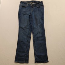 Sonoma Women Straight Leg Blue Jeans Size 8S Mid Rise Stretch Cotton Ble... - $12.86