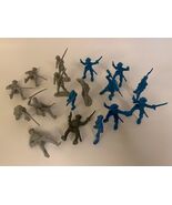 Lot of 17 Blue Grey Civil War Plastic Miniature Figurines (Please Read) - $12.20