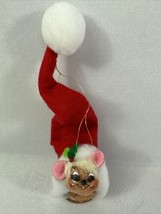 Annalee Christmas Mouse in Red Santa Hat 2014 - $20.00