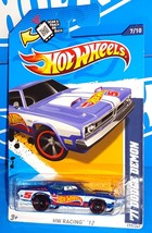 Hot Wheels 2012 HW Racing #177 &#39;71 Dodge Demon Blue w/ Walmart Windshield Banner - £4.69 GBP