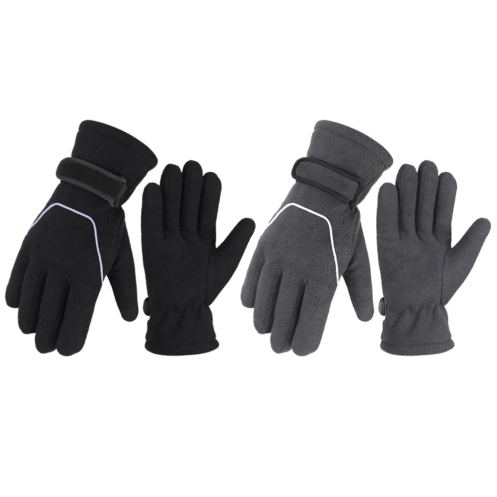 Outdoor Cycling Men Fleece Gloves Sport Ridding Windproof Warm Ski Gloves - £11.10 GBP