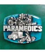 Men Blue Paramedic Western Cowboy Belt Buckle - $25.00