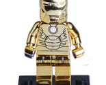 Minifigure Custom Toy Gold Iron-Man plated! - $7.90