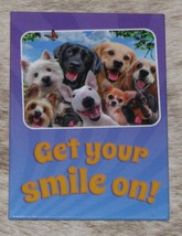 LEANIN TREE Get Your Smile On!~#31515 Refrigerator Magnet~Group of Dogs Selfie~ - £5.82 GBP