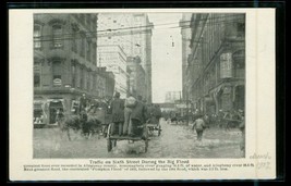 Vintage Disaster Postcard Sixth Street During Big Flood Alleghany River PA 1907 - £12.86 GBP