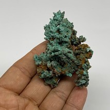 80g, 2.5&quot;x1.8&quot;x1.6&quot;, Malachite on Native Copper Mineral Specimens, B33960 - £62.01 GBP