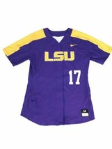Nike LSU Louisiana State Tigers Softball Game Jersey Women's M Button 881244 - $22.00