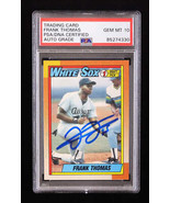 Frank Thomas Signed 1990 Topps #414 RC (PSA | Autograph Graded PSA 10) - £111.68 GBP