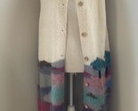 Vintage Susan Vale Hand Knitted Mohair Sweater Floor Length Pockets Buttons - $378.10