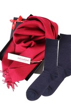 BestSockDrawer Alpaca wool scarf and VEIKO socks gift box for men - £78.91 GBP
