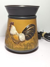 Retired Scentsy Rooster Deluxe Wax Melt Warmer Chicken Farm House  Cotta... - £27.36 GBP