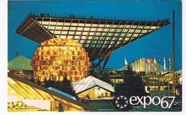 Quebec Postcard Montreal Expo 67 Pavillon du Canada Katimavik - £2.33 GBP