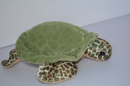 Global Plush Ocean Conservancy Green Sea Turtle Stuffed Animal 10&quot; Lovey Toy - £11.41 GBP