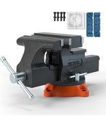 Vevor Bench Vise, 6.5&quot; Jaw Width 6.5&quot; Forward &amp;9.3&quot; Reverse, Pipe Cutting - $120.56 CAD