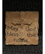 Stoned Cross May God bless this home magnet CJ-1323 Spiritual Harvest - $9.89