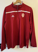 Uomo Medio Indiana Hoosiers adidas Climalite Luce Quarterzip Basket Giacca - $503.70 MXN