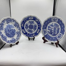 Spode Blue Room Regency Series plates 10.5” Pagoda, Trophies And Ruins - £35.18 GBP
