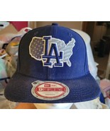 New Era 9Fifty LA Dodgers Blue Reflective USA Adjustable Snapback Hat - £23.81 GBP