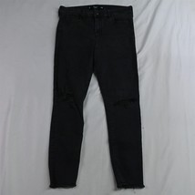 Hollister 9 / 29 High Rise Crop Washed Black Destroyed Stretch Womens Jeans - £16.08 GBP