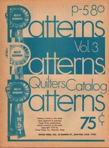 Vintage 70&#39;s Blue Ribbon Patterns Quilting Pattern booklet Volume 3 p-580 - £6.04 GBP