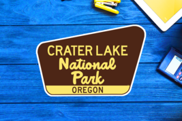 Crater Lake National Park Oregon Sticker 3.75&quot; Vinyl Decal - £4.27 GBP