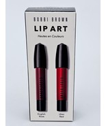 Bobbi Brown Lip Art Mini Art Stick Liquid Lip Set English Rose Uber Red - $25.05 CAD