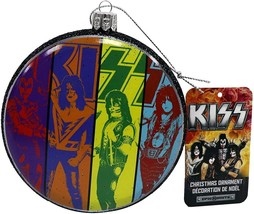 KISS Band  - Blow Mold 2-sided Disc Ornament by Kurt Adler Inc. - $24.70