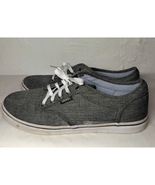 Vans Off the Wall Womens 6.5 Skateboarding Lace Up Sneakers Canvas Charc... - $20.30 CAD