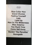 STYX - ORIGINAL NOT A COPY ST. LOUIS 05/19/2013 CONCERT USED SETLIST - $102.57 CAD