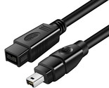 Firewire 800 To 400 Cable 6Ft,Ieee 1394B 9 Pin Male To 4 Pin Male Cable ... - $17.99