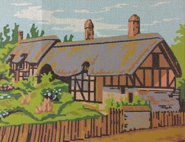 Anne Hathaway Cottage Needlepoint Kit Farmhouse Country Twilley House En... - £22.78 GBP