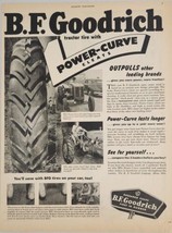 1950 Print Ad BF Goodrich Power Curve Tractor Tires Allis-Chalmers Akron,Ohio - £16.33 GBP