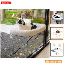 Large Cat Window Perch - Cozy, Washable Bed &amp; Free Suction Cup Replacements - $56.38