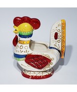 Vintage Fine Quality Lego 4.5&quot; Ceramic Rooster Creamer Hand Painted Japan - £11.93 GBP