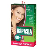 2 x Aspasia 40+ Collagen &amp; Hyaluronic Acid Beauty of Skin, Hair &amp; Nails 84 tab - £30.36 GBP