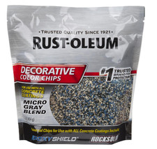 Rust-Oleum 1 lb. Micro Blue/Gray Decorative Color Chips For Paint - £15.94 GBP