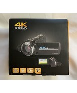 4K Camcorder Video Camera Ultra HD Wi-Fi Vlogging Camera 48.0MP 16X Digi... - $204.69 CAD